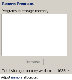 Remove Programs